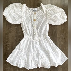 Sabo Skirt High Quality White Cotton Dress